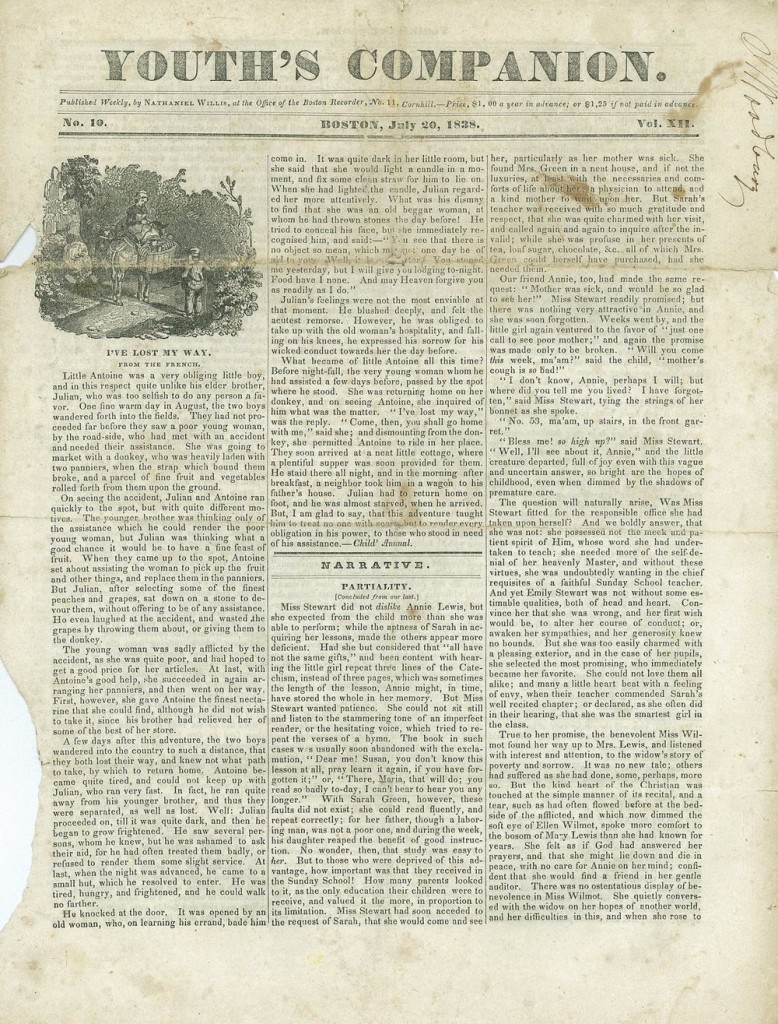 The Youth's Companion - July 20th, 1838 - Vol. 12 - No. 10